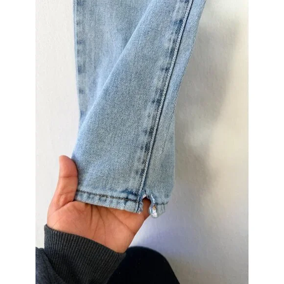 PacSun Womens Light Wash Low-Rise Straight Jeans With Button Fly Size 23 - Picture 13 of 16